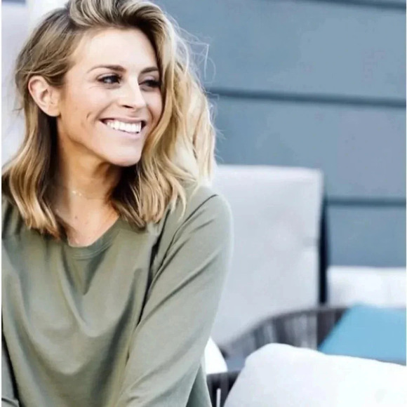 Rokwolf Luxury Pima Cotton Long Sleeve Tee Burnt Olive - Picture 1 of 2